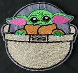 Star Wars Bay Yoda in carriage round Patch