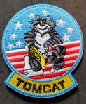 Top Gun; Squadron patch; Tomcat larger with Velcro back