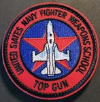 Top Gun; Squadron patch; Fighter Weapons School Top Gunlarger with Velcro back