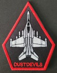 Top Gun; Squadron patch;  Dust Devils Jet larger with Velcro back