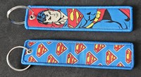 Superman Classic Embroidered Key Ring