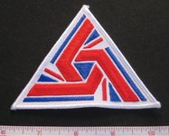 Triangular UK  Flag Patch