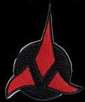 Star Trek Klingon Insignia Red Black patch