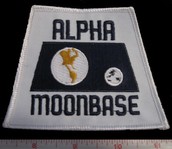 Space 1999; Alpha Moonbase model logo patch 