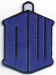 Doctor Who DW tardis shaped patch