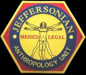Bones TV Jeffersonian Anthropology Unit Back Patch