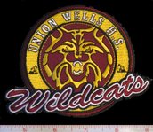 Heroes; Wildcats of Union Wells HS logo patch 