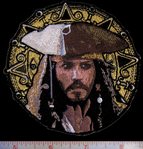 Pirates of the Caribbean Jack on Coin Background patch
