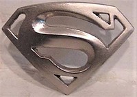 Superman Die Cast Logo pin