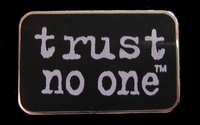 X Files Trust No One Cloisonne Pin