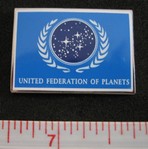 Star Trek TNG UFP Blue Pin