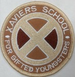 Xmen movie; Xavier's School patch desert camo