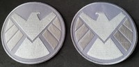 The Avengers ; Light Grey Left Facing Eagle logo patch